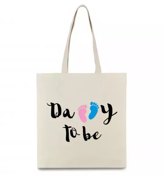 Еко-сумка Daddy to be legs Бежевий фото