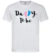 Мужская футболка Daddy to be legs Белый фото