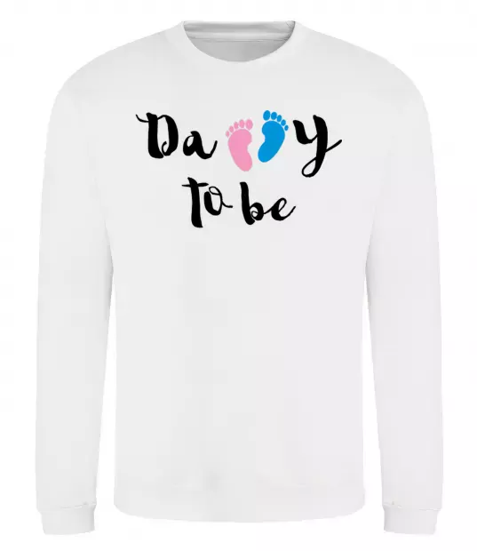 Свитшот Daddy to be legs Белый фото