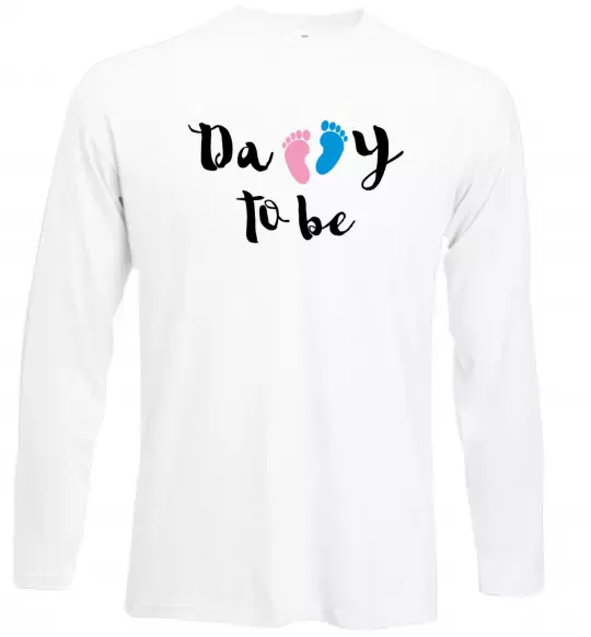 Лонгслив Daddy to be legs Белый фото