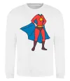 Свитшот Super mom costume Белый фото