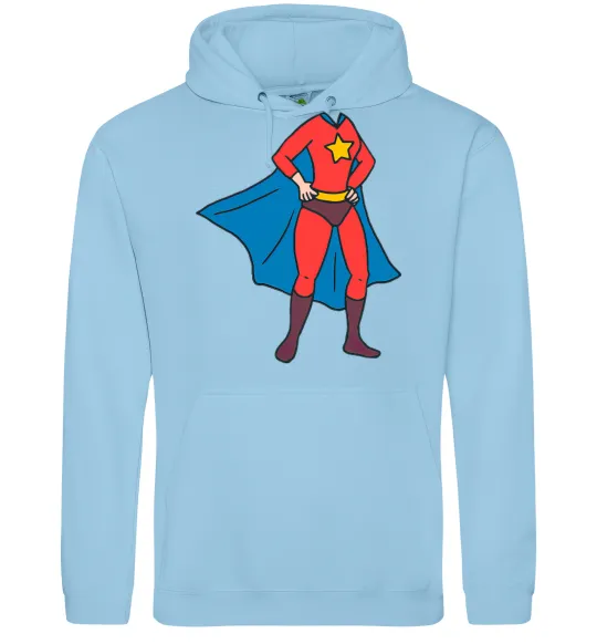 Жіноча толстовка (худі) Super mom costume Блакитний фото