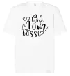 Футболка Оверсайз Mom wife boss Білий фото