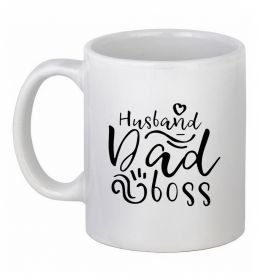 Чашка керамическая Husband dad boss
