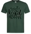 Мужская футболка Husband dad boss Темно-зеленый Мужская футболка Husband dad boss Темно-зеленый фото