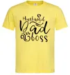 Мужская футболка Husband dad boss Лимонный Мужская футболка Husband dad boss Лимонный фото