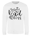 Свитшот Husband dad boss Белый Свитшот Husband dad boss Белый фото