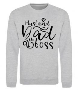 Свитшот Husband dad boss Свитшот Husband dad boss
