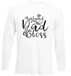 Лонгслив Husband dad boss Белый Лонгслив Husband dad boss Белый фото