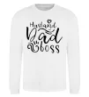 Свитшот Husband dad boss Белый фото