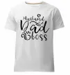 Мужская премиум футболка Husband dad boss Белый Мужская премиум футболка Husband dad boss Белый фото