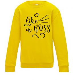 Дитячий світшот Like a boss kid Дитячий світшот Like a boss kid