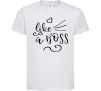 Дитяча футболка Like a boss kid Білий фото