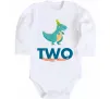 Детский боди Two dino Белый фото