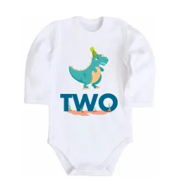 Дитячий бодік Birthday boy 2 year Білий фото