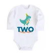 Детский боди Two dino Белый фото