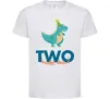 Дитяча футболка Two dino Білий фото