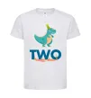 Дитяча футболка Two dino Білий фото