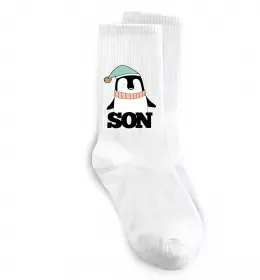 Шкарпетки Winter family son Білий фото