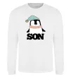 Свитшот Winter family son Белый фото