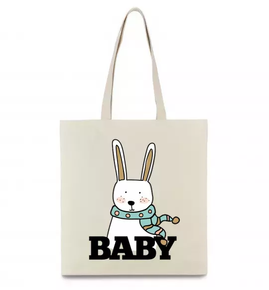 Еко-сумка Winter family baby Бежевий фото