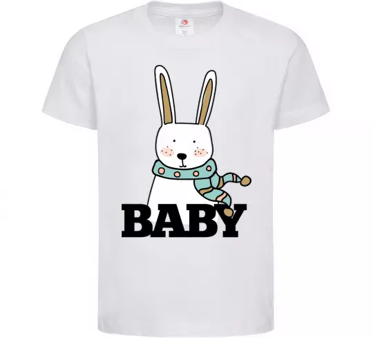 Детская футболка Winter family baby Белый фото