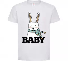 Детская футболка Winter family baby Белый фото