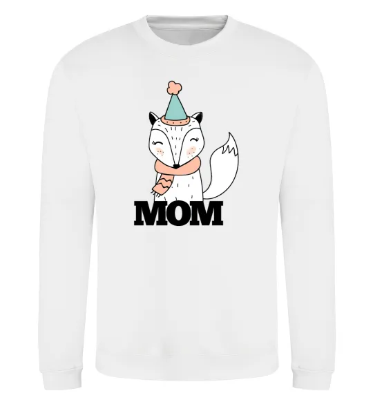 Світшот Winter family mom Білий фото