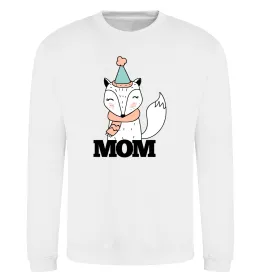 Свитшот Winter family mom Белый фото