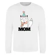 Світшот Winter family mom Білий фото