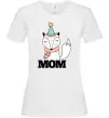 Женская футболка Winter family mom Белый Женская футболка Winter family mom Белый фото