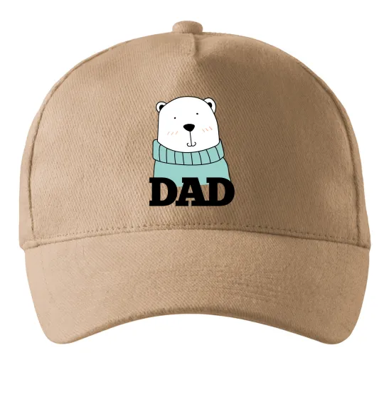 Кепка Winter family dad Песочный фото