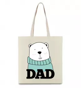 Эко-сумка Сім'я зліпила сніговика Бежевый фото