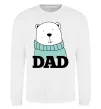 Світшот Winter family dad Білий фото