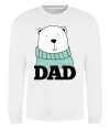 Свитшот Winter family dad Белый фото