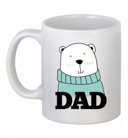 Чашка керамическая Winter family dad