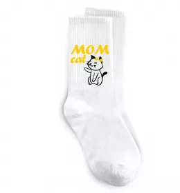 Шкарпетки Mom cat Білий фото