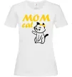 Жіноча футболка Mom cat Білий Жіноча футболка Mom cat Білий фото