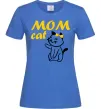 Жіноча футболка Mom cat Яскраво-синій Жіноча футболка Mom cat Яскраво-синій фото