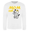 Свитшот Mom cat Белый фото