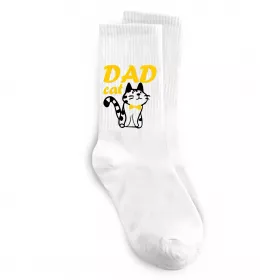 Шкарпетки Dad cat Білий фото