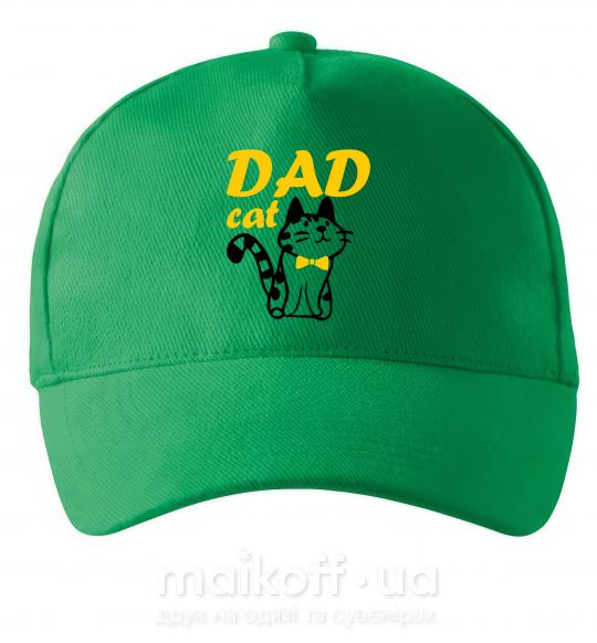 Кепка Dad cat Зеленый фото