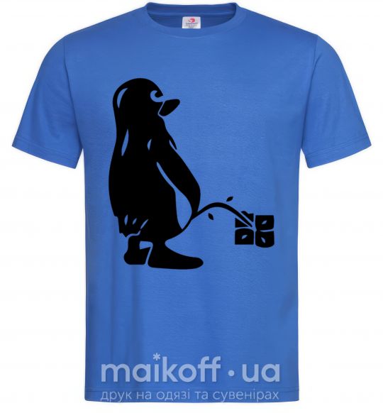 Чоловіча футболка Linux Яскраво-синій фото