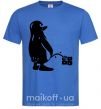Чоловіча футболка Linux Яскраво-синій фото