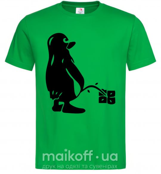 Чоловіча футболка Linux Зелений фото