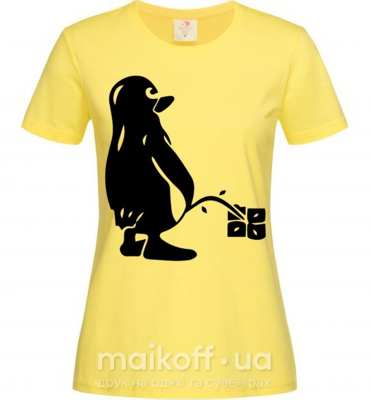 Жіноча футболка Linux Лимонний фото