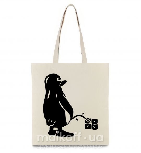 Эко-сумка Linux Бежевый фото