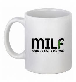 Чашка керамическая Man i love fishing