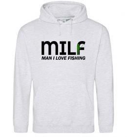 Мужская толстовка (худи) Man i love fishing