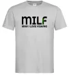 Чоловіча футболка Man i love fishing Сірий фото